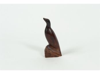 Carved Wooden Seal Figurine