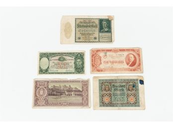 Antique/Vintage World Currency Lot