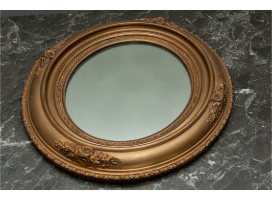 Antique Gilded Frame Round Mirror