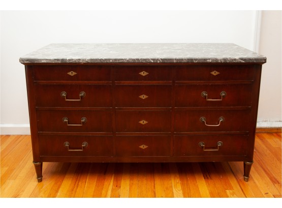 Art Deco Marble Top Dresser