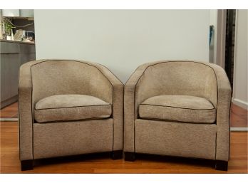 Pair Of Contemporary Club Chairs