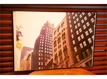 Framed Photograph Of City Street