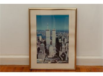 Framed World Trade Center Twin Towers Poster