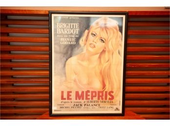 Vintage Brigitte Bardot Le Mepris Poster