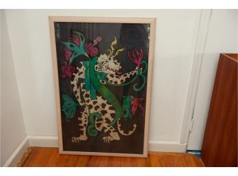Large Jaguar Silk Art