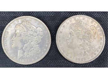 Lot Of 2 Morgan Silver Dollars 1885 & 1891-O