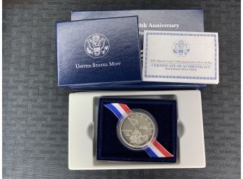 U.S. Mint 2005 Marine Corps 230 TH  Anniversary Uncirculated Silver Dollar