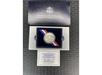 1996 Smithsonian Institute Uncirculated Silver Dollar Coin