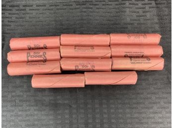 (10) Rolls Of Uncirculated 1961-D Lincoln Cents