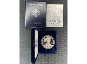 1996 Proof American Silver Eagle Coin .999 Fine Silver