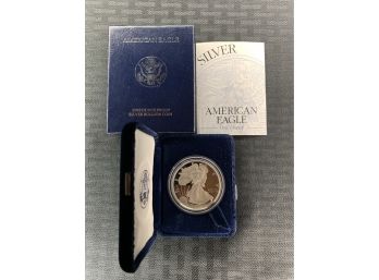 1996 American Silver Eagle Proof One Dollar Coin .999 Fine