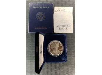 1997  American Silver Eagle Proof  One Dollar Coin .999 Fine Silver
