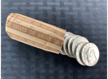 Roll Of Uncirculated 1967 Kennedy Half Dollars 40% Silver