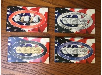 4 Sets Of Year 1999 State Quarters Uncirculated Proofs Sets