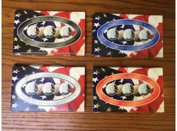 4 Sets Of Year 2001 State Quarters Uncirculated Proofs Sets