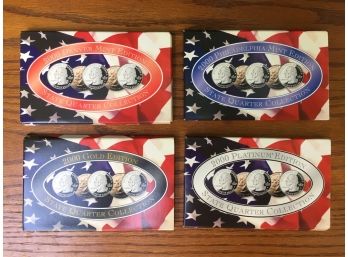 4 Sets Of Year 2000 State Quarters Uncirculated Proofs Sets