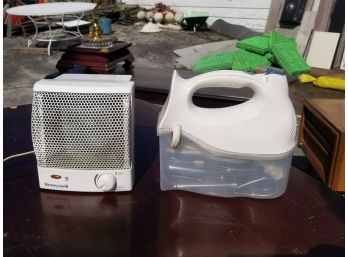 Honeywell Desktop Heater And Hamilton Beach Hand Mixer