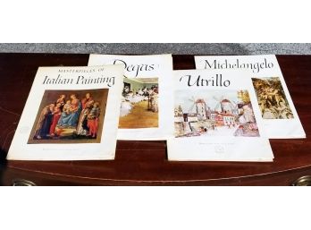 Four Vintage Abrams Fine Art Print Books