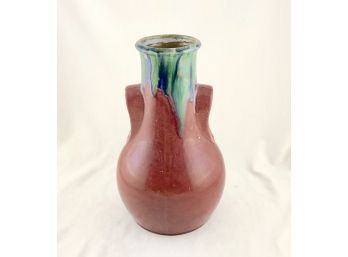Vintage German Stoneware Drip Glaze Vase