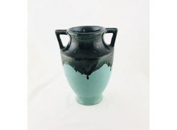 RARE Vintage Drip Glaze Zanesville Double Handled Vase