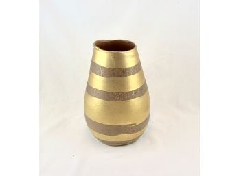 RARE Michael Wainwright Gold Amalfi Pottery Vase