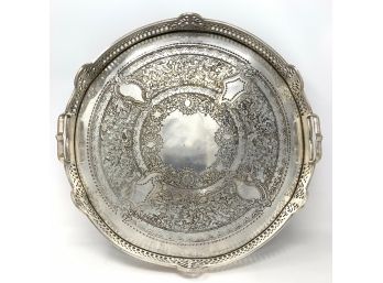 Silverplate Footed Serving Tray