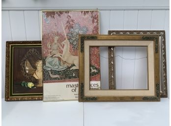 Mixed Lot Of Vintage Artwork And Frames