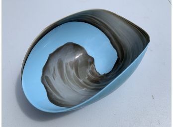 Decorative Glass Free Form Bowl