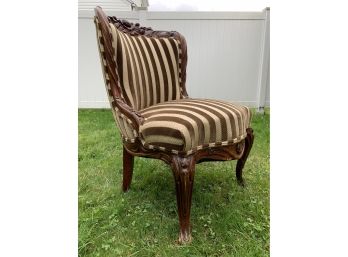 Antique Custom Upholstered Parlor Chair