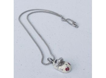 Sterling Silver Snake Chain Charm Necklace
