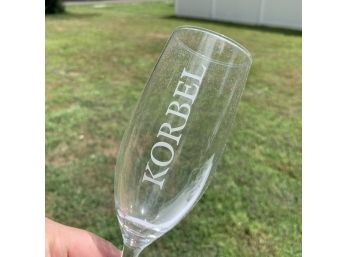 Set Of 24 Korbel Champagne Glasses
