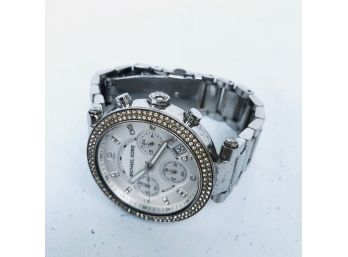 Michael Kors Women's Stainless Watch With Crystal Accents