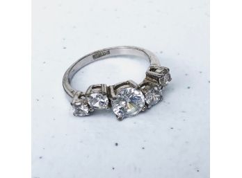 Sterling And Zirconia Ring