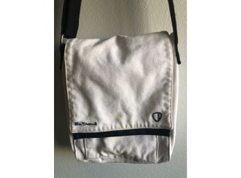 Ben Sherman White Canvas Adjustable Shoulder Bag