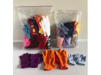 Knit Colorful Gloves, Adults, Kids And Toddler Size, Never Used