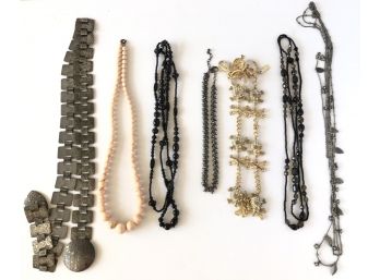Fashion Jewelry: Necklaces And Metal Belt