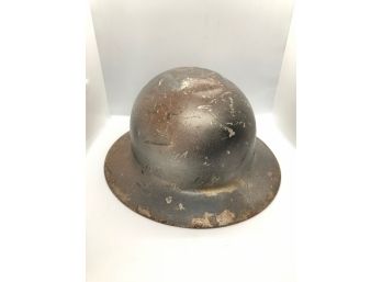 Authentic Vintage World War Two Metal Helmet 1940s