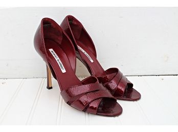 Pair Manolo Blahnik Heels - Size 38 (Eurpoean) - RETAIL $685