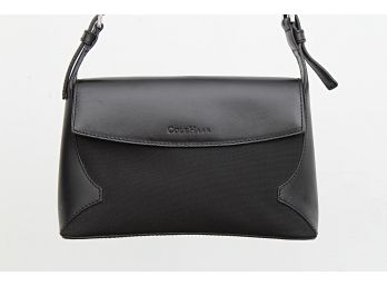 Cole Haan Black Leather & Nylon Bag