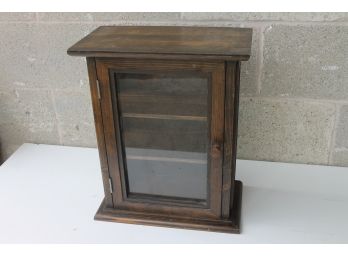 Wood Display Unit With Glass Front And Sides - 7.5' X 13.5' X 16' Tall