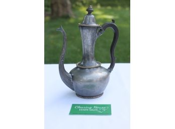 Vintage Pewter Coffee/Tea Pot Made By The Middletown Plate Co.