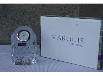 Marquis By Waterford Caprice Clock Lead Crystal With Box
