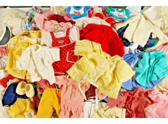 Large Lot Of Vintage Doll Clothing Including Cabbage Patch, Magic Nursery, Applause And Lots More