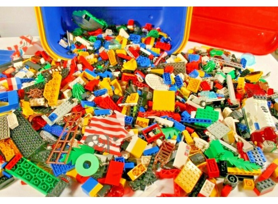 Nearly 9 Lbs Of Lego Brick Toys In Lego Tub - Lot #2