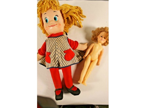 Vintage 18' Mattel Sister Belle Talking Doll With Bonus 1982 12' Ideal Shirley Temple Doll