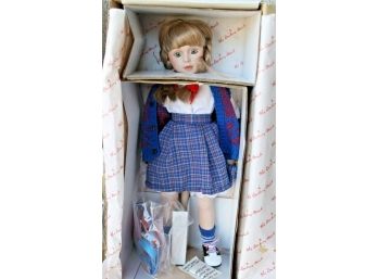 Danbury Mint Precious Childhood Moments 12' Schooltime Doll - New In Box