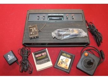 Atari 2600 Game Console System With Controller And 2 Games Donkey Kong And Warlords