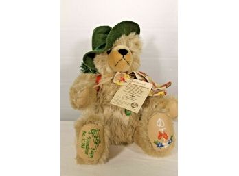 Limited Edition Max Hermann The Happy Wanderer 100th Birthday Mohair Plush Bear - Made In Germany