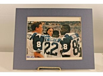 Dallas Cowboy's Triplets Emmitt Smith, Troy Aikman & Michael Irvin 8' X 10' Photo Autographed & Numbered