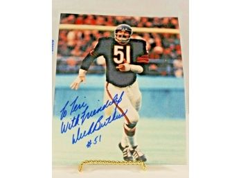 8' X 10' Autographed Photo Of Chicago Bears Middle Linebacker Dick Butkus #51